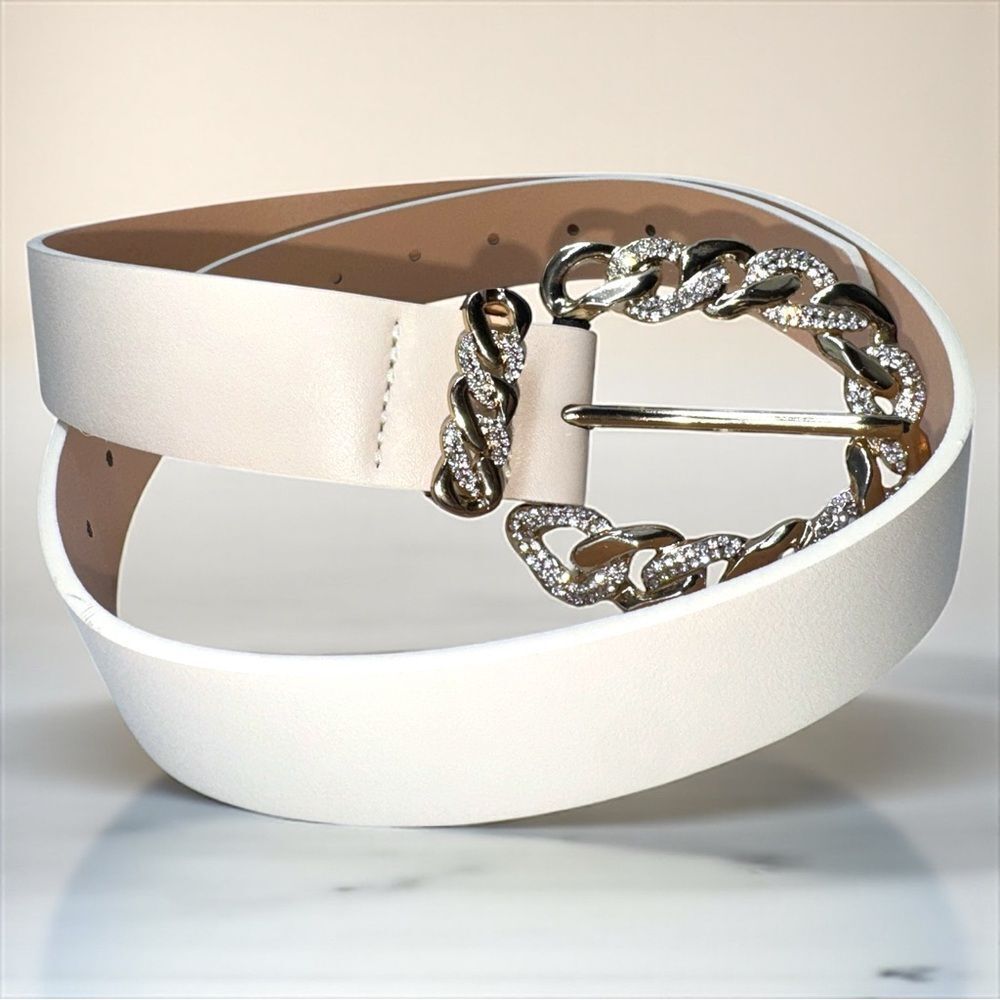 Ayure Gemstone Leather Belt l Gold Hardware l Medium l NWT